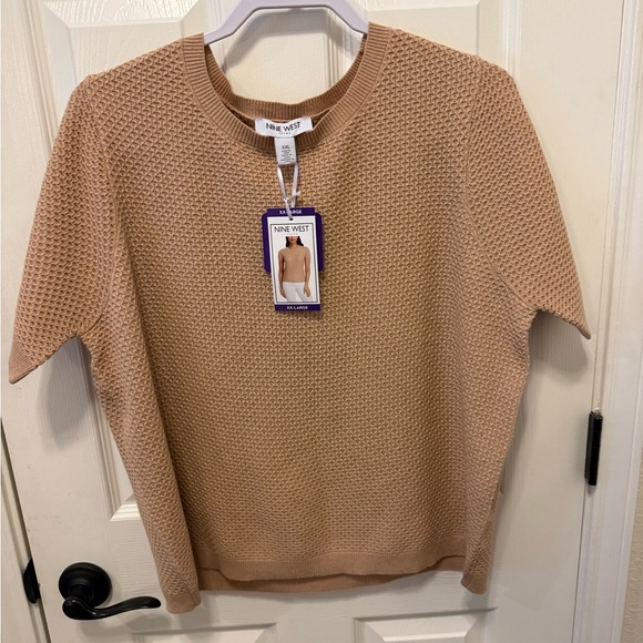 Nine West Tops - Nine West Women's Tan Crewneck Top